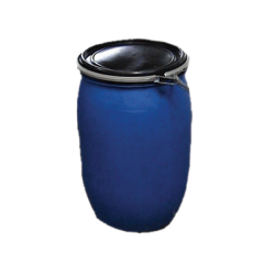 Water Barrel round 200 litre blue