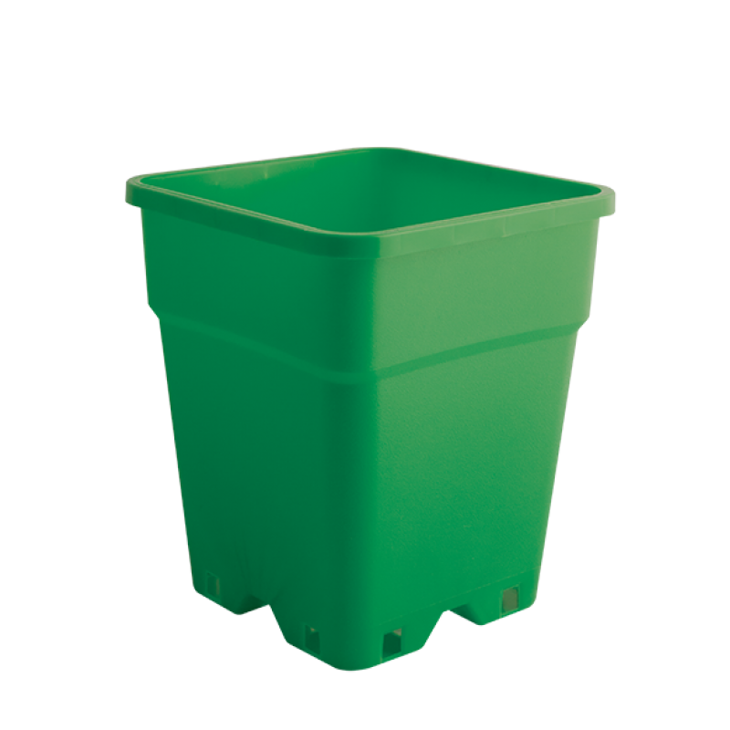 Square pot 11 litre 24x24x28,3 cm - green 