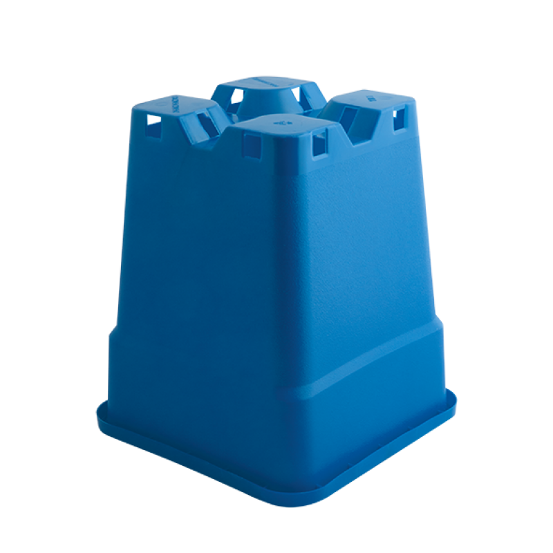 Square pot 11 litre 24x24x28,3 cm - blue 