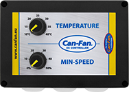 Temperatuur + speedcontroller exclusief voor EC Fans 